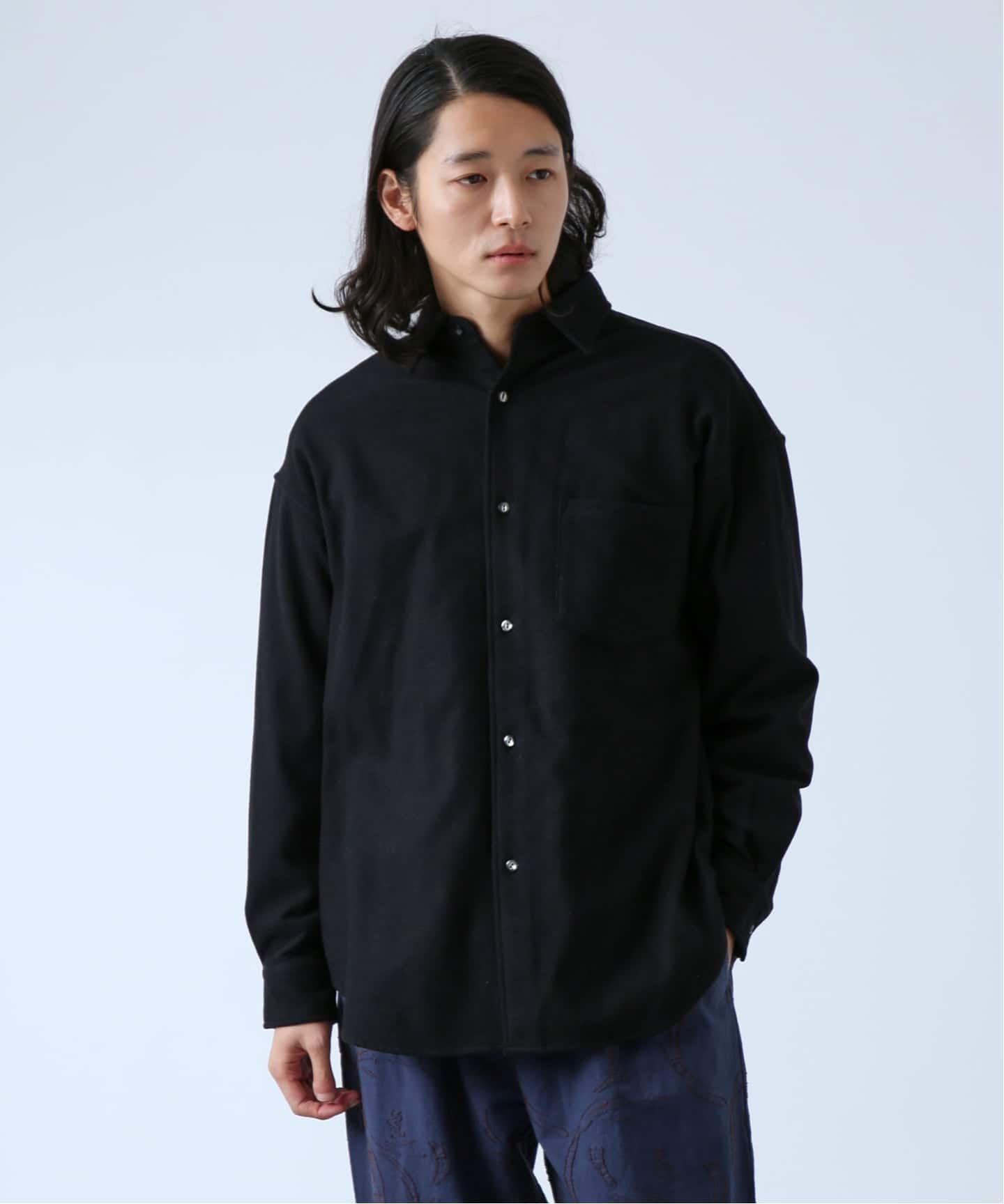 BOYCOM/ボイコム】ビーバー加工 ウールレギュラーカラーシャツ（シャツ