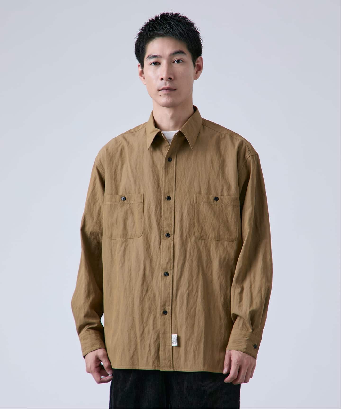 ウォッシュ加工 オーバーサイズ レギュラーカラーシャツ（シャツ