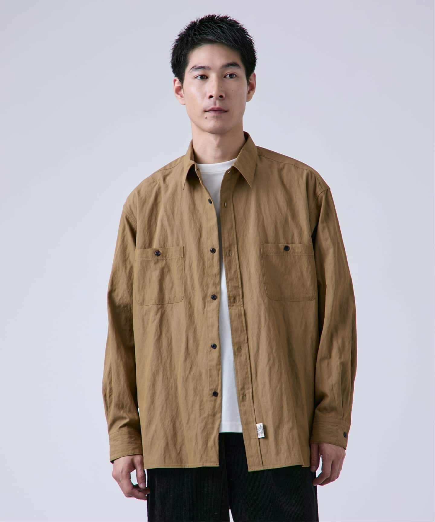 【値下げ交渉歓迎】8G SHOOT オープンカラーシャツ ベージュ XL 値下げ交渉歓迎】8G SHOOT オープンカラーシャツ ベージュ XL