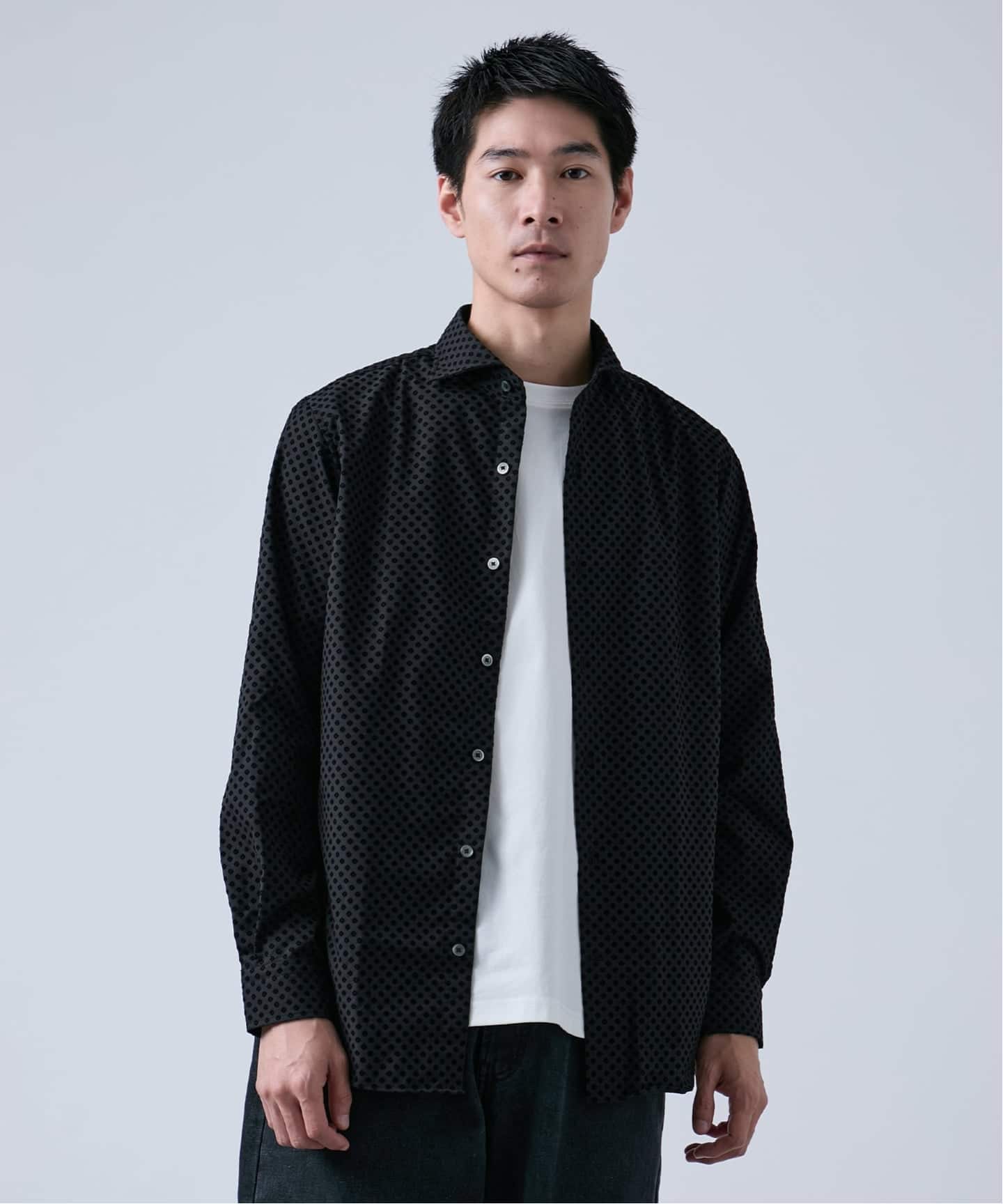 フロッキープリント スポーツシャツ（シャツ／ブラウス）｜B.C STOCK
