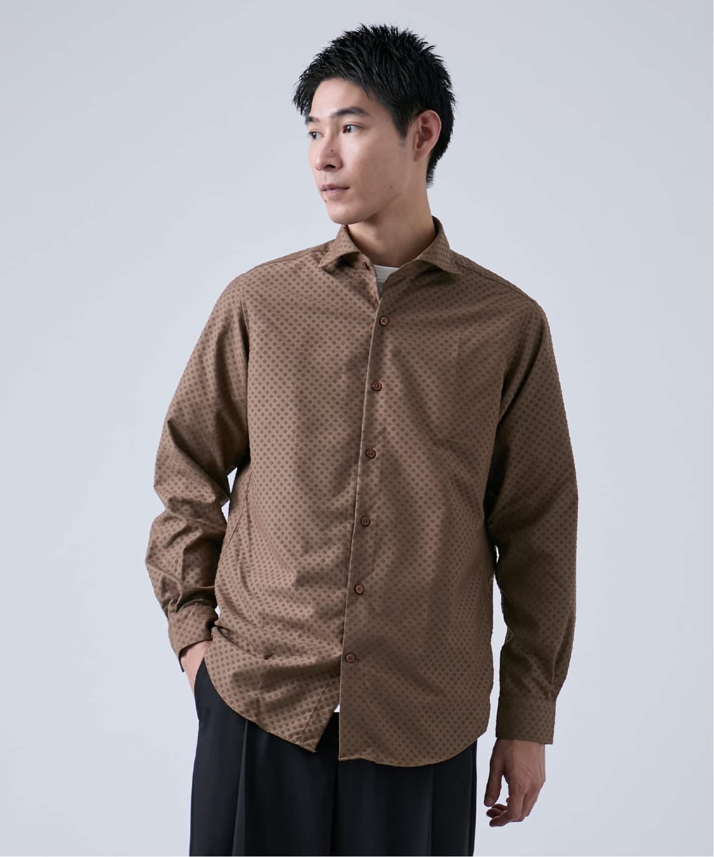 フロッキープリント スポーツシャツ（シャツ／ブラウス）｜B.C STOCK