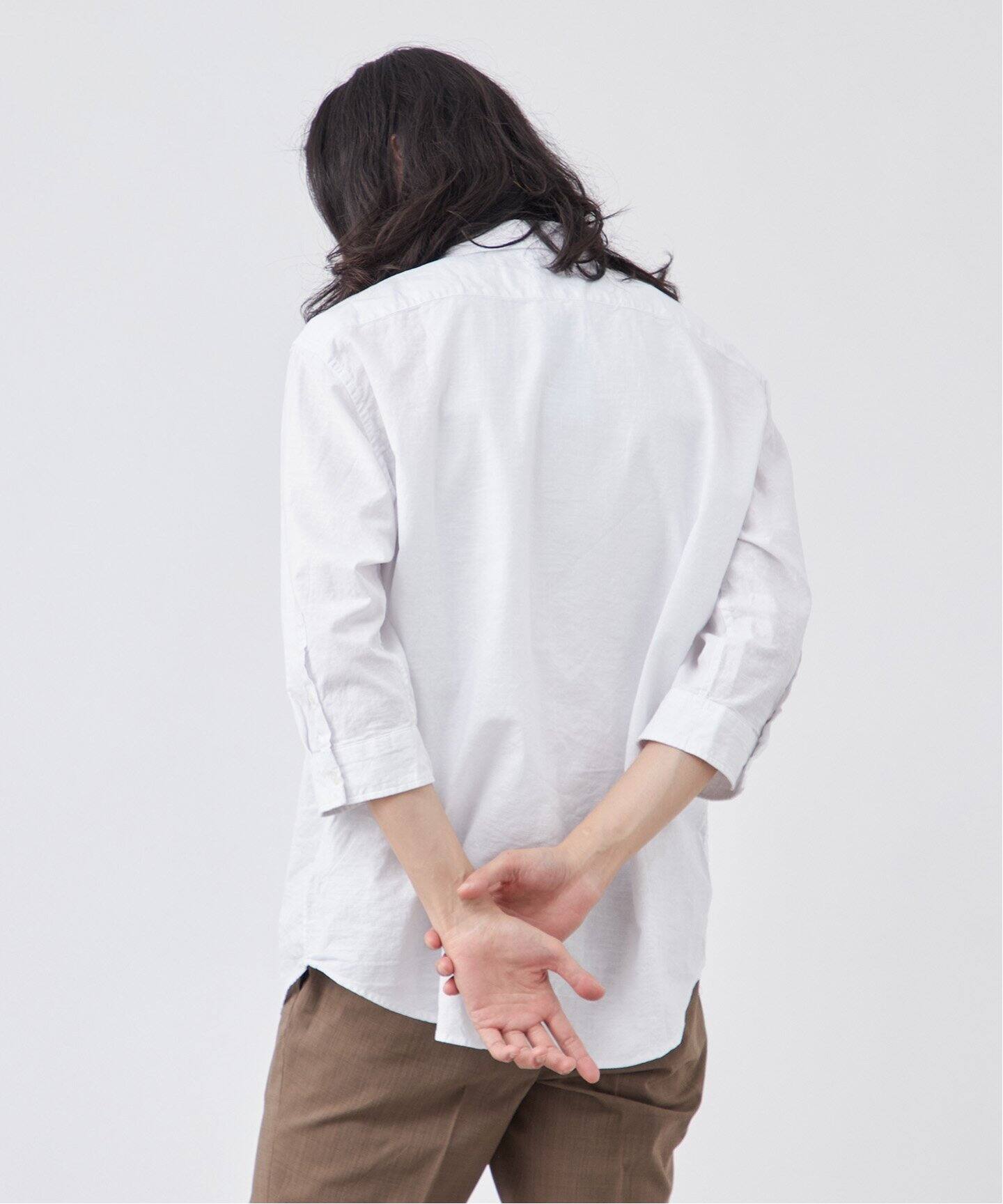 コットンリネン 7分袖シャツ（シャツ／ブラウス）｜B.C STOCK（ベー