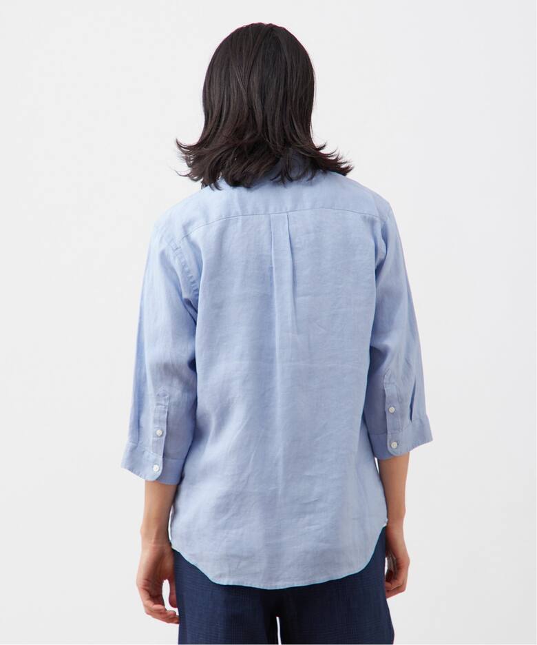 European Flax / ヨーロピアンフラックス】リネン 7分袖シャツ（シャツ 