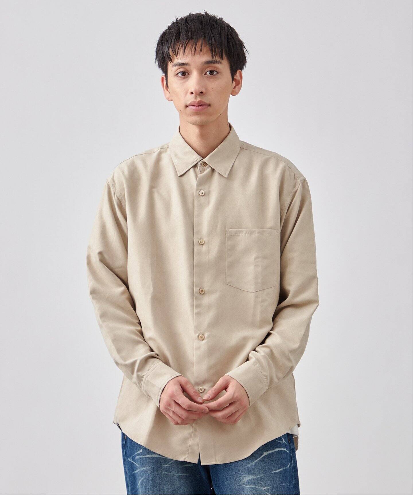 フェイク スエードシャツ（シャツ／ブラウス）｜B.C STOCK（ベーセー