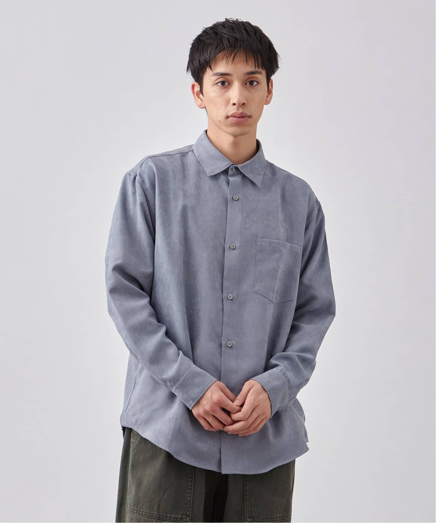 フェイク スエードシャツ（シャツ／ブラウス）｜B.C STOCK（ベーセー