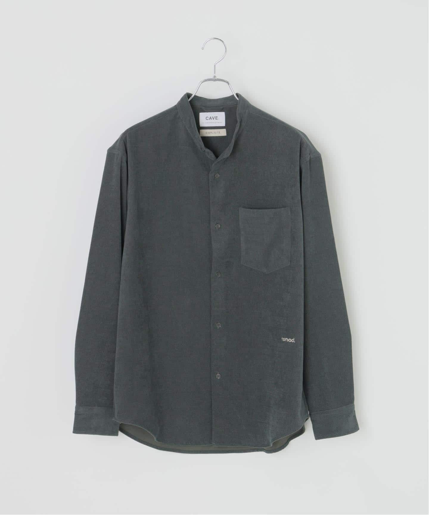 CAVE 21ウェル コーデュロイバンドカラーシャツ（シャツ／ブラウス