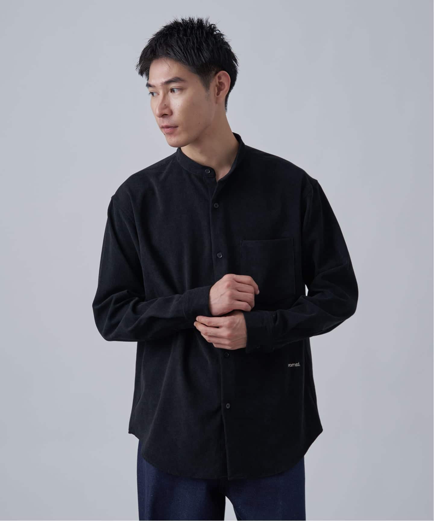 CAVE 21ウェル コーデュロイバンドカラーシャツ（シャツ／ブラウス