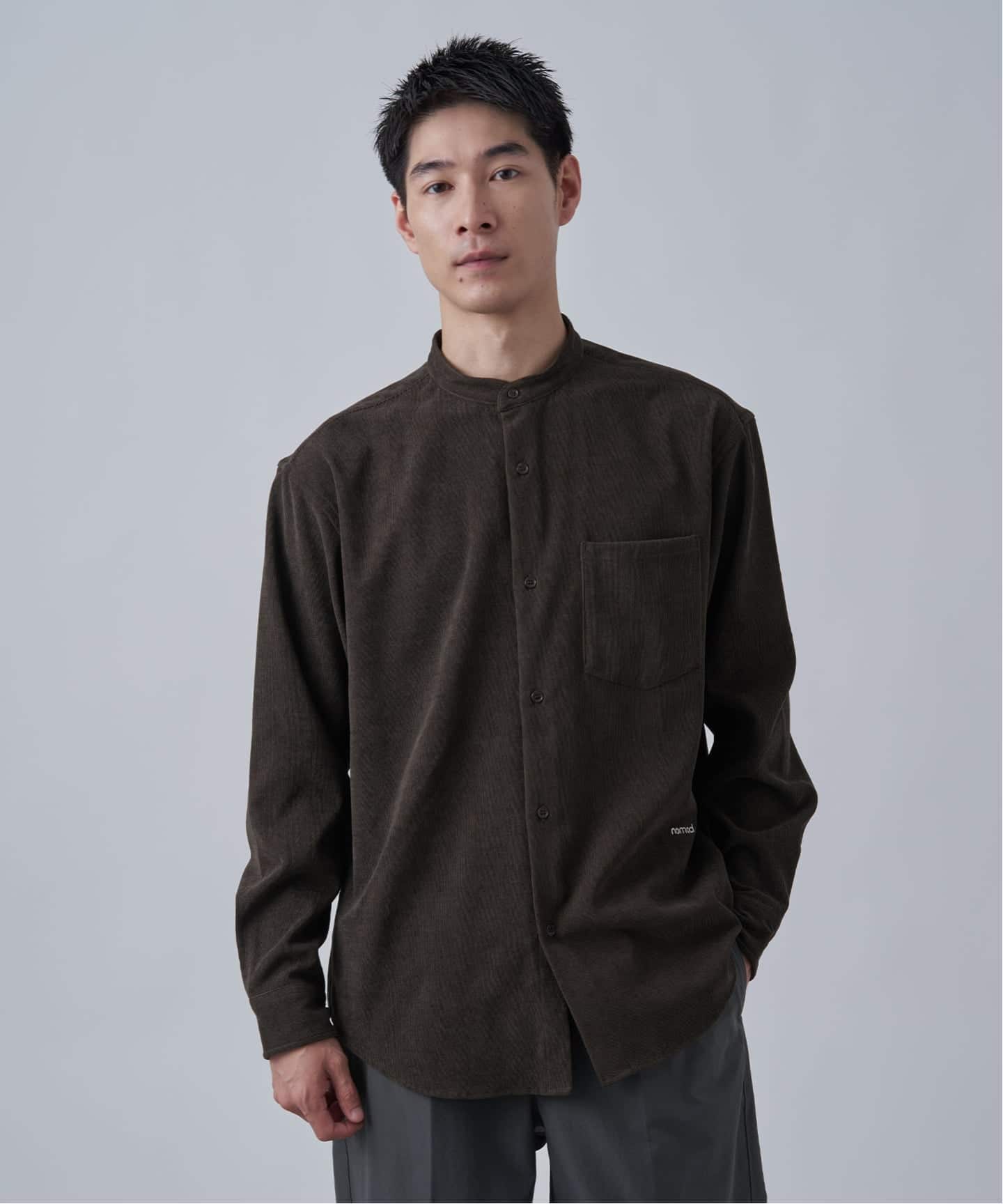 【スペシャル】50s 横畝 ループカラー コーデュロイシャツ ブラック グレー special】50s 横畝 ループカラー コーデュロイシャツ ブラック