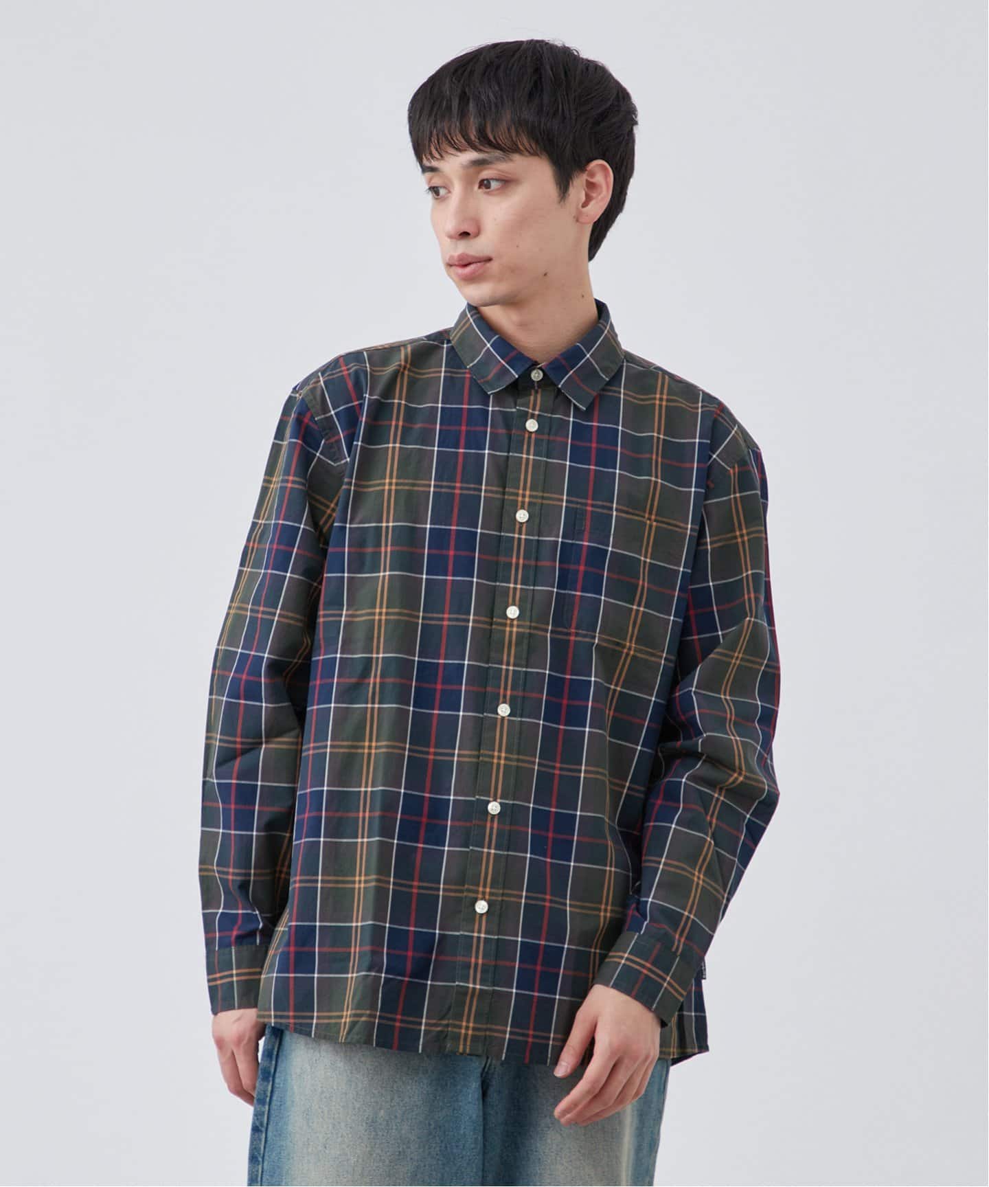 か*様 Barbourタータン チェック シャツ オーバーサイズフィット　38 BARBOUR / バブアー】タゴン タータン オーバーサイズド フィット