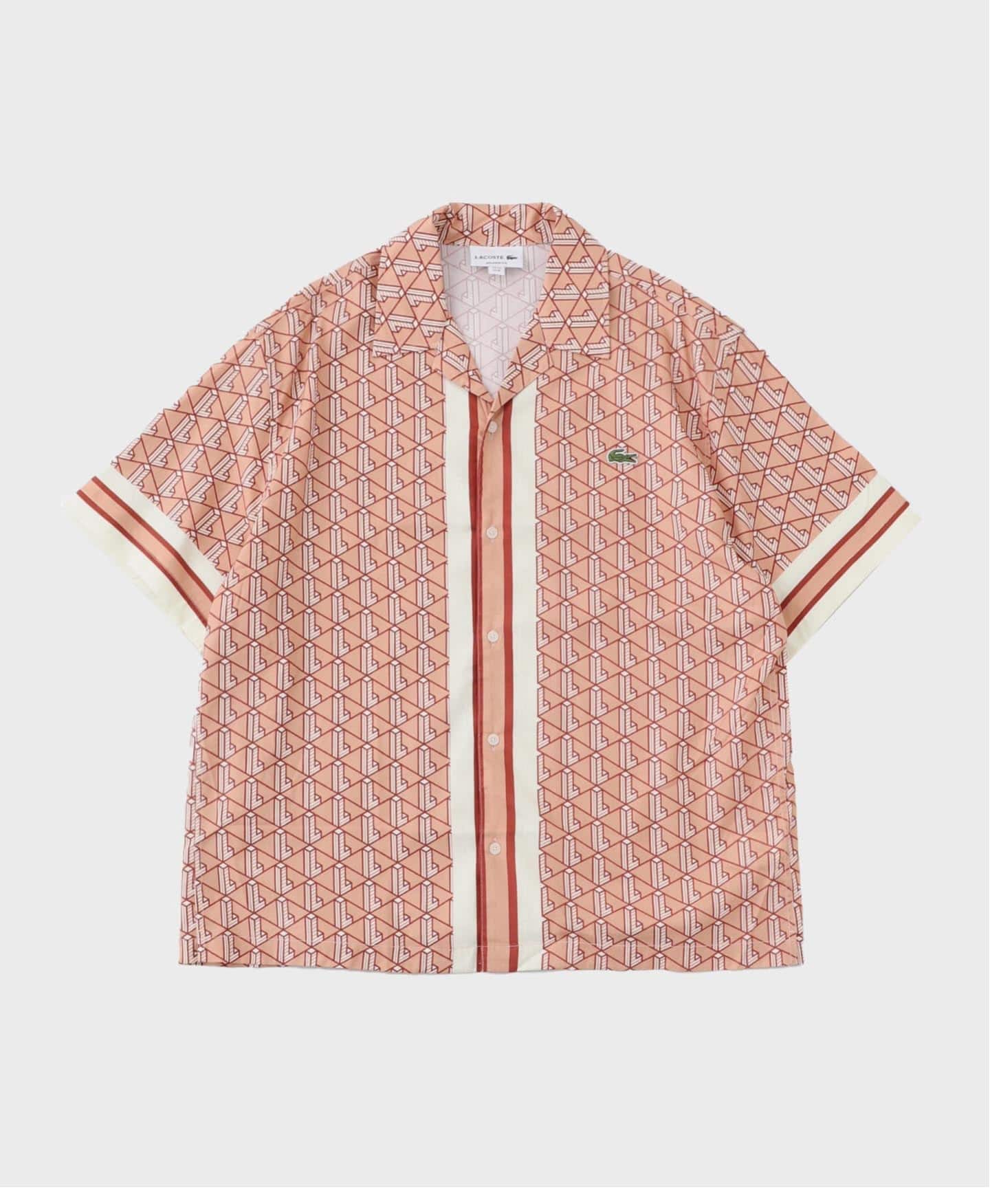 LACOSTE / ラコステ】モノグラムオープンカラーシャツ（シャツ