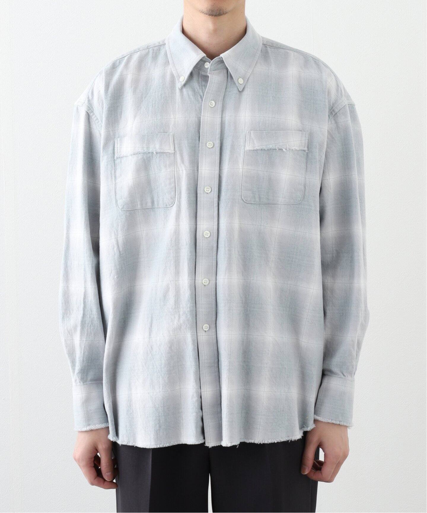 Name./ネーム COTTON TWILL OMBRE CUT-OFF SHIRT（シャツ／ブラウス 