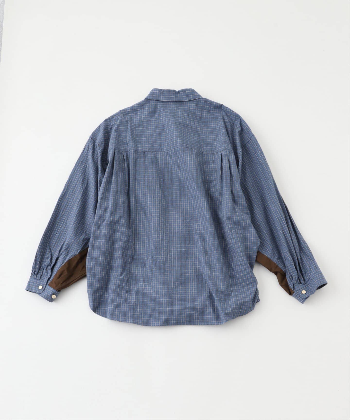 トップス zizyRefomed WRIST PATCH WIDE SHIRT OF refomed(リフォメッド) / WRIST PATCH WIDE SHIRT -OFF-｜aIbn