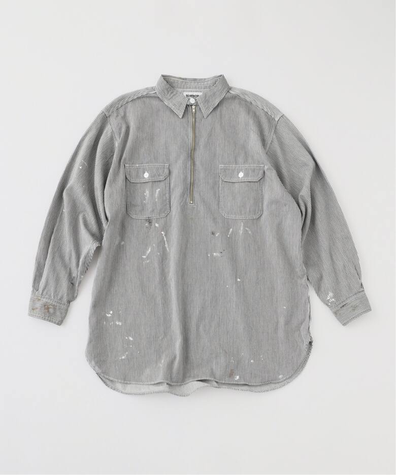 BOWWOW/ バウワウ WORK HICKORY STRIPE PO SHIRTS（シャツ／ブラウス  