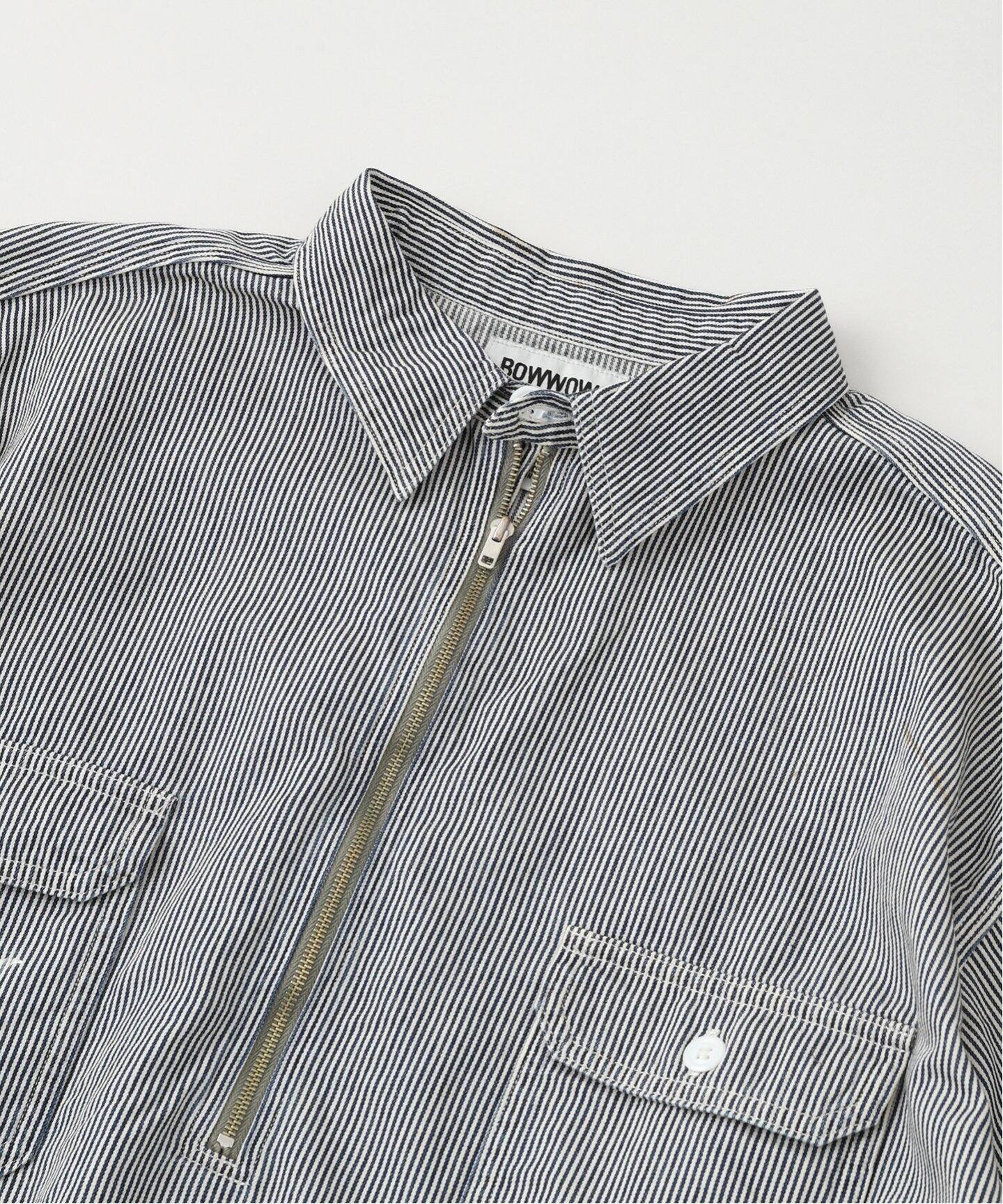 BOWWOW/ バウワウ WORK HICKORY STRIPE PO SHIRTS（シャツ／ブラウス  