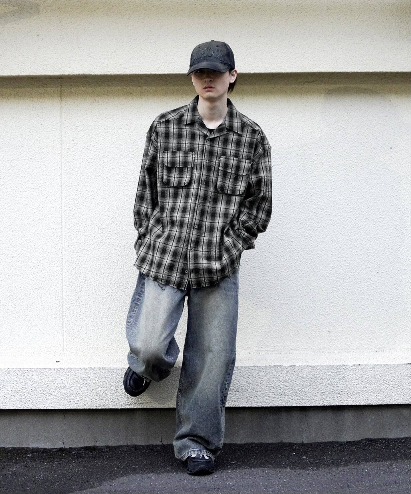 NOMANUAL/ノーマニュアル SEERSUCKER CHECK SHIRTS（シャツ