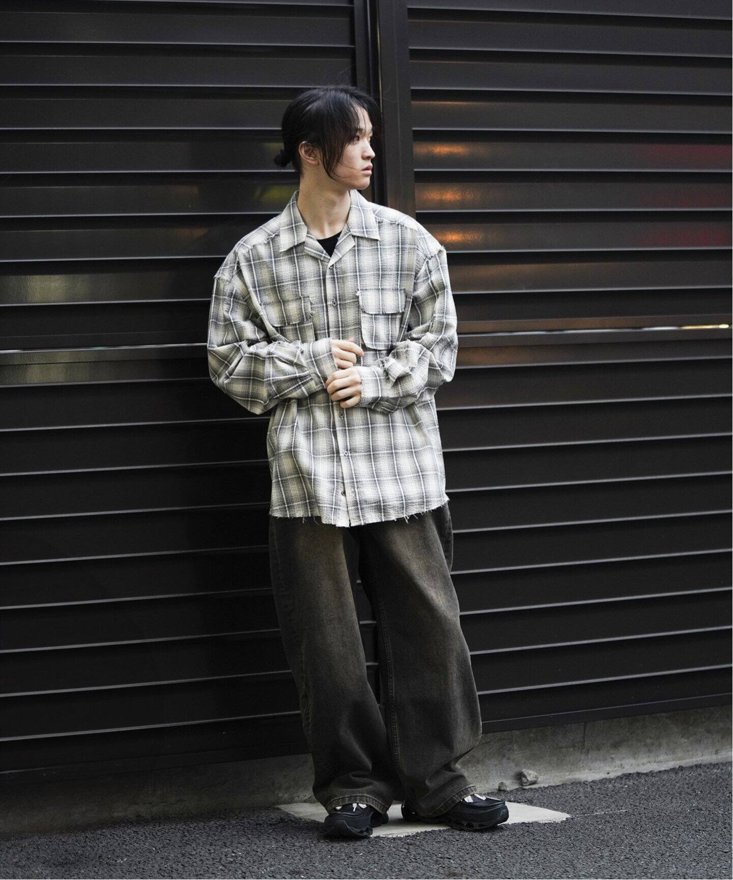 NOMANUAL/ノーマニュアル SEERSUCKER CHECK SHIRTS（シャツ