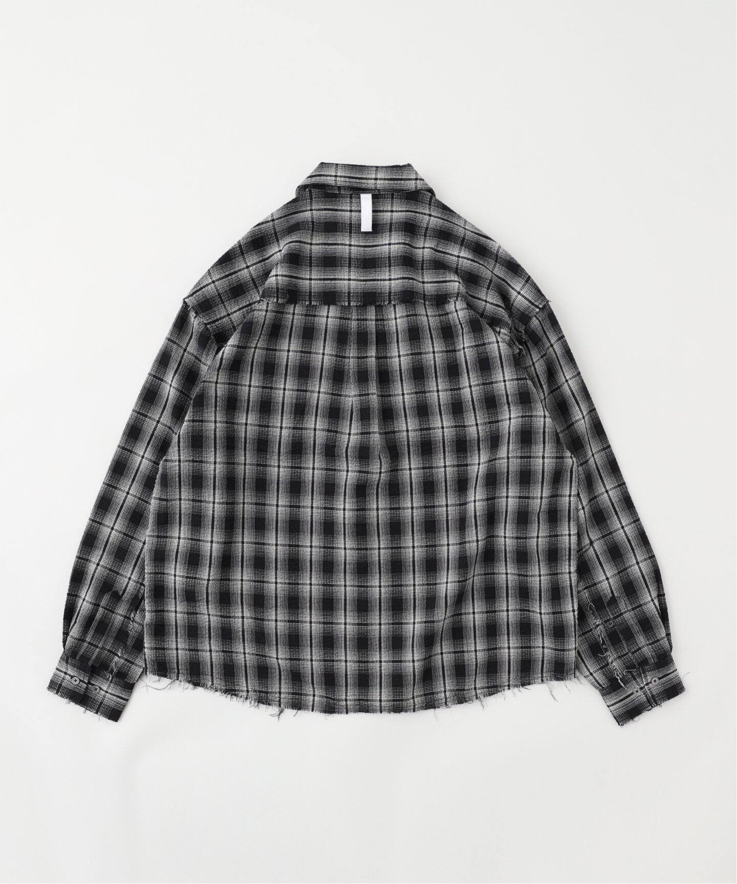 NOMANUAL/ノーマニュアル SEERSUCKER CHECK SHIRTS（シャツ