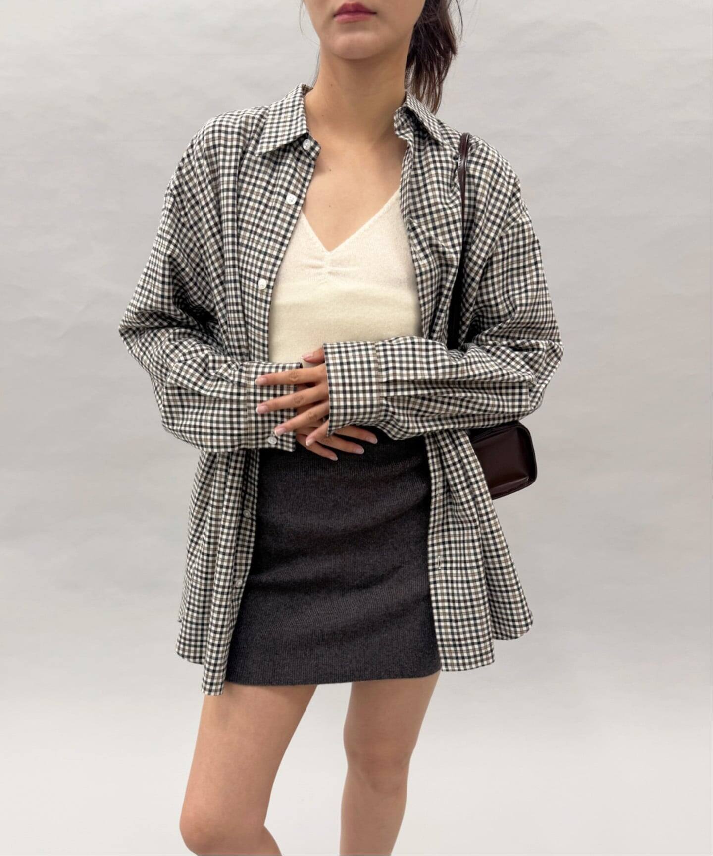 edit.for lulu コットンネルチェックシャツ♡