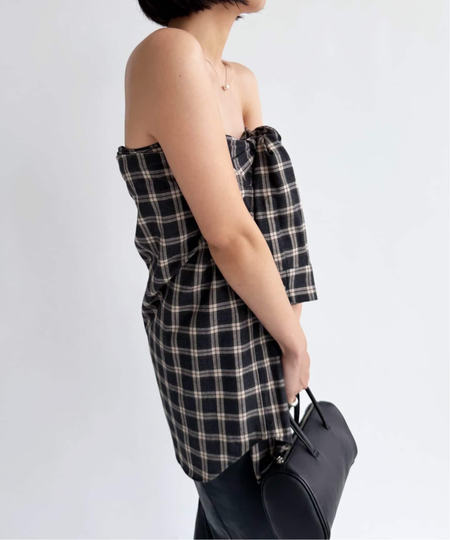 新品　タグ付き　コットンネルチェックシャツ エディットフォールル EDIT.FOR LULU コットンネルチェックシャツ - メルカリ