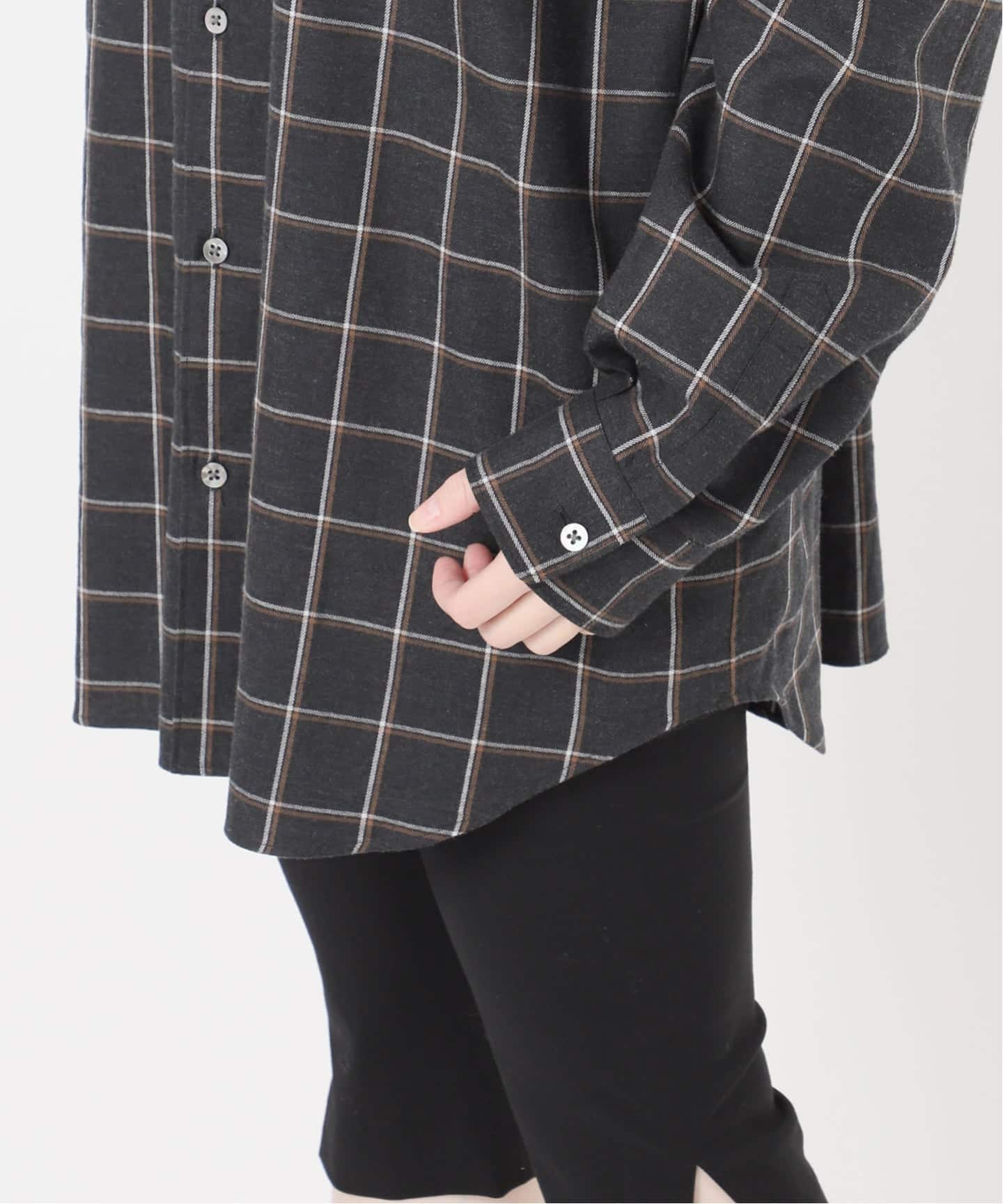 新品　タグ付き　コットンネルチェックシャツ エディットフォールル ネルチェックシャツ（シャツ／ブラウス）｜EDIT.FOR LULU