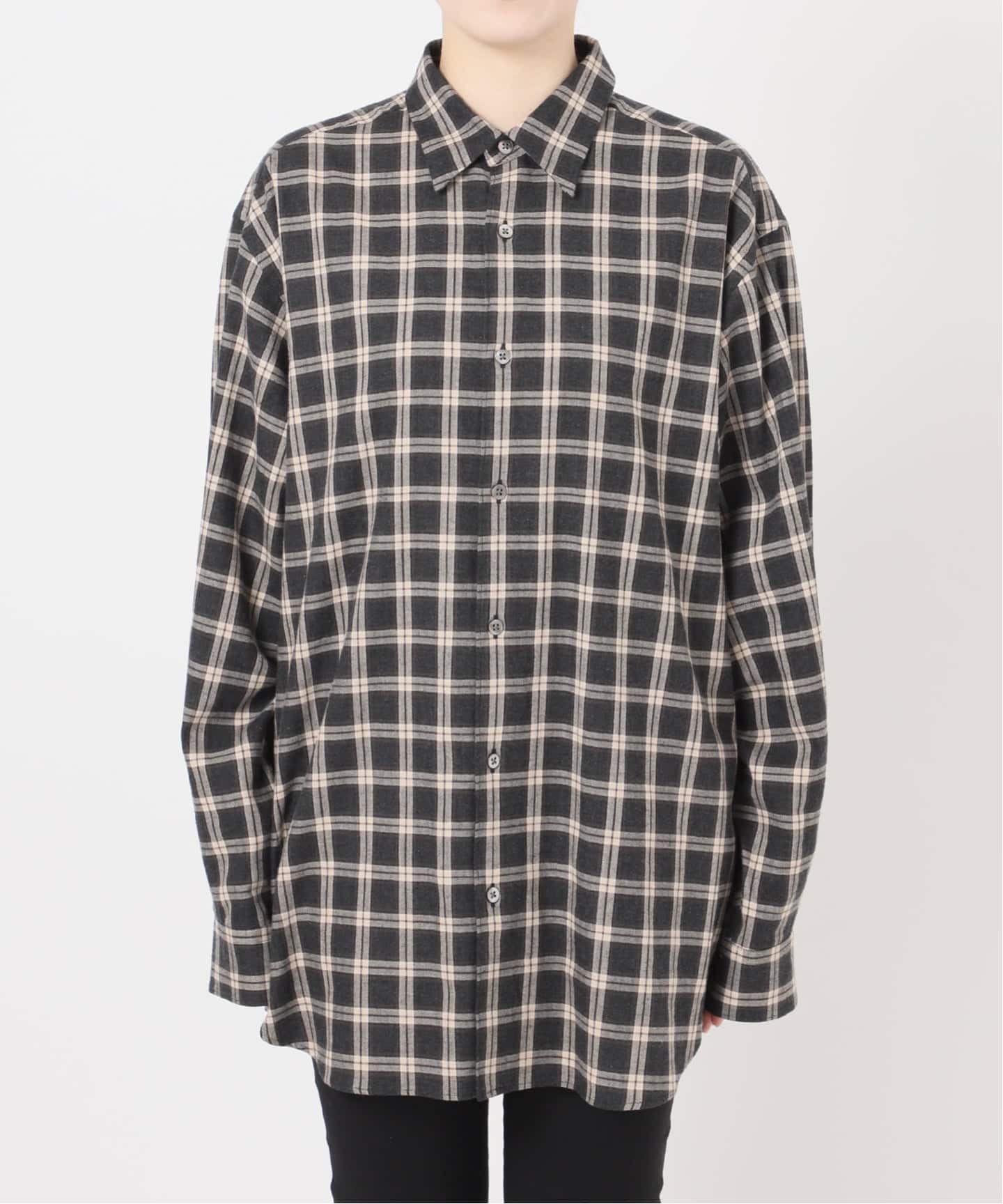 新品　タグ付き　コットンネルチェックシャツ エディットフォールル ネルチェックシャツ（シャツ／ブラウス）｜EDIT.FOR LULU