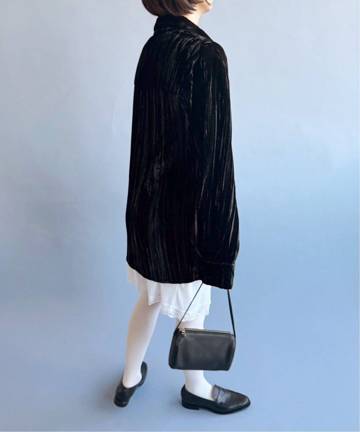 BATSHEVA/バットシェバ】ベロアシャツジャケット（シャツ／ブラウス  