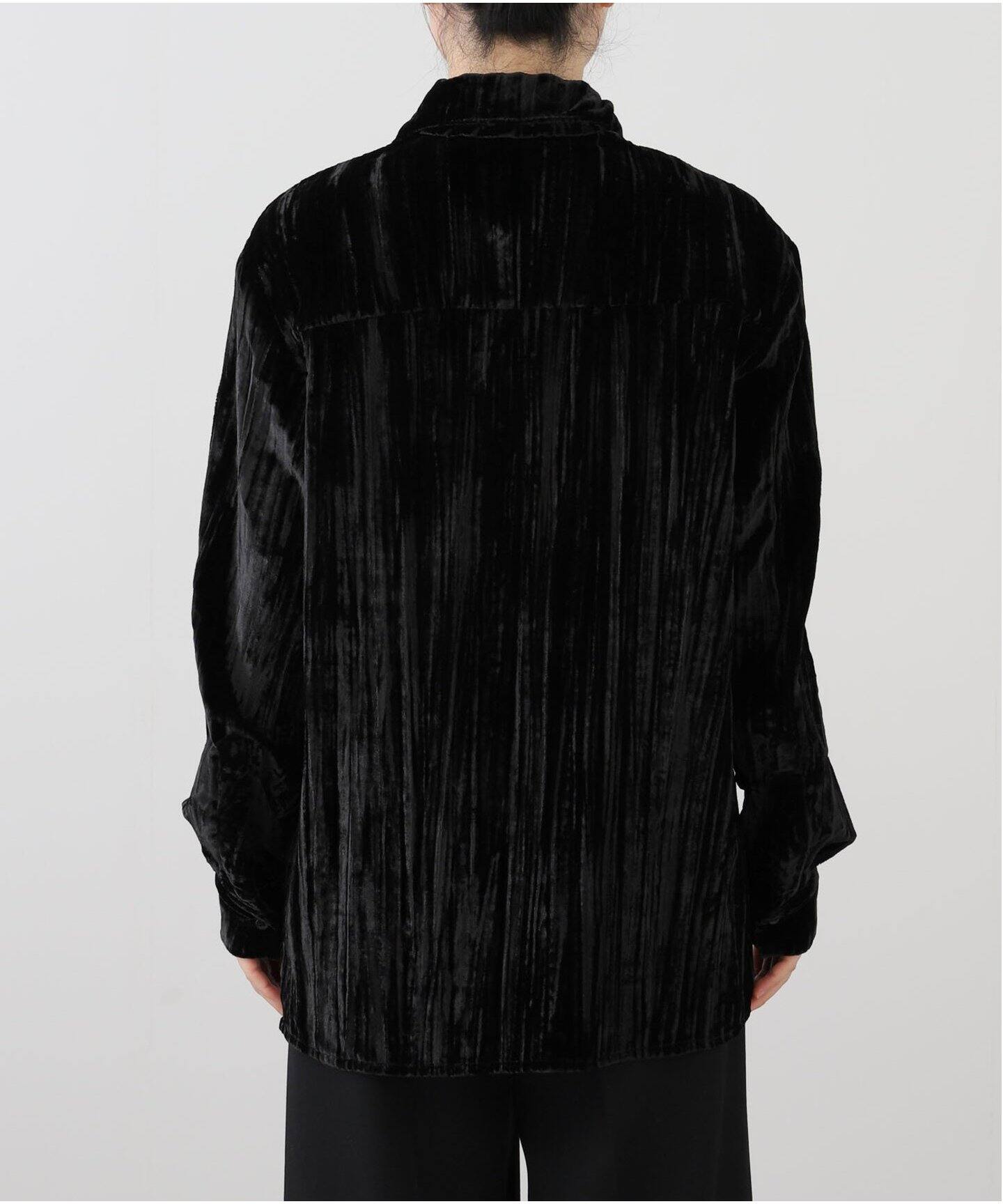 BATSHEVA/バットシェバ】ベロアシャツジャケット（シャツ／ブラウス  