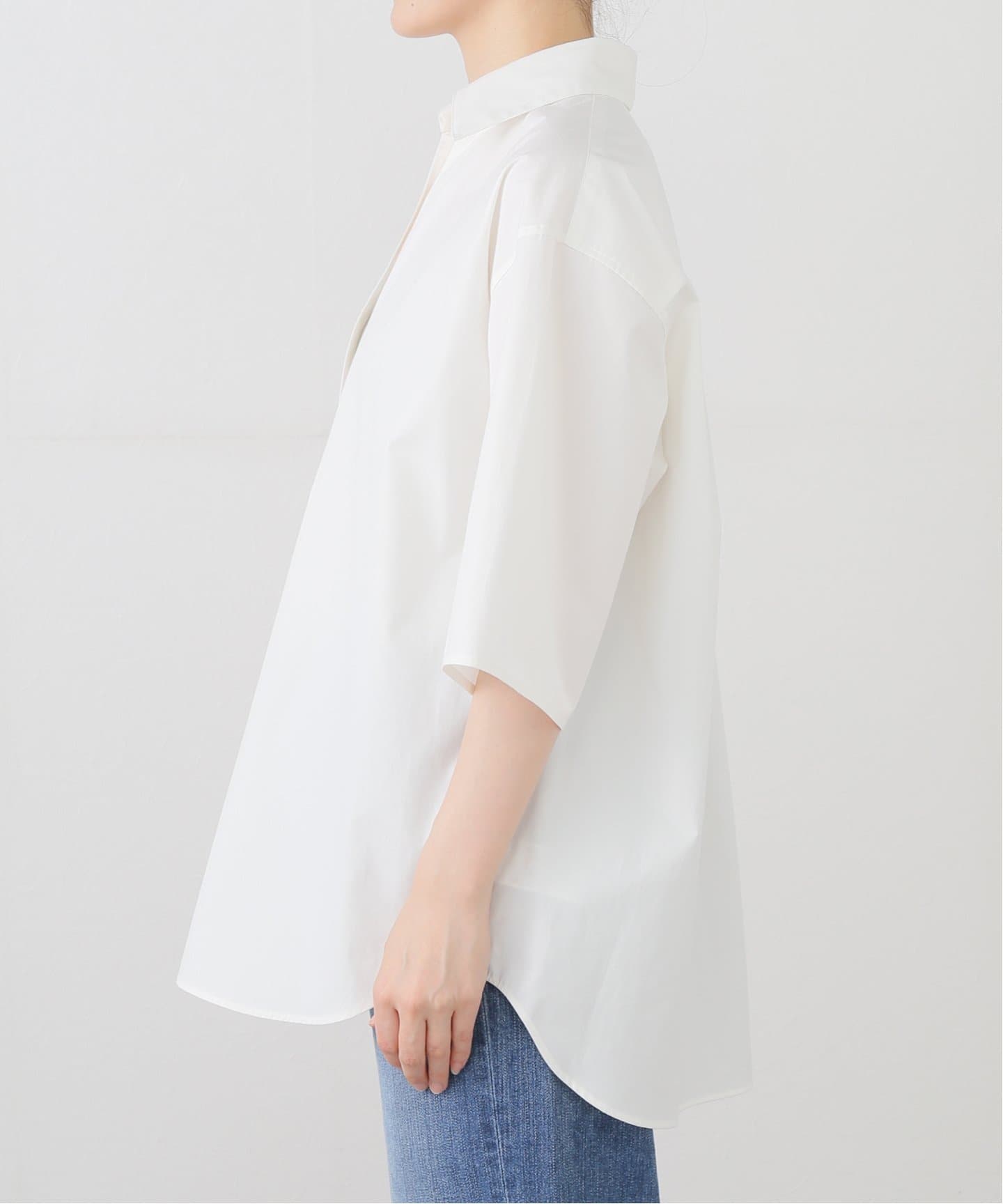 IENA  スキッパーシャツ Maison IENAスキッパーシャツ（シャツ／ブラウス）｜IENA