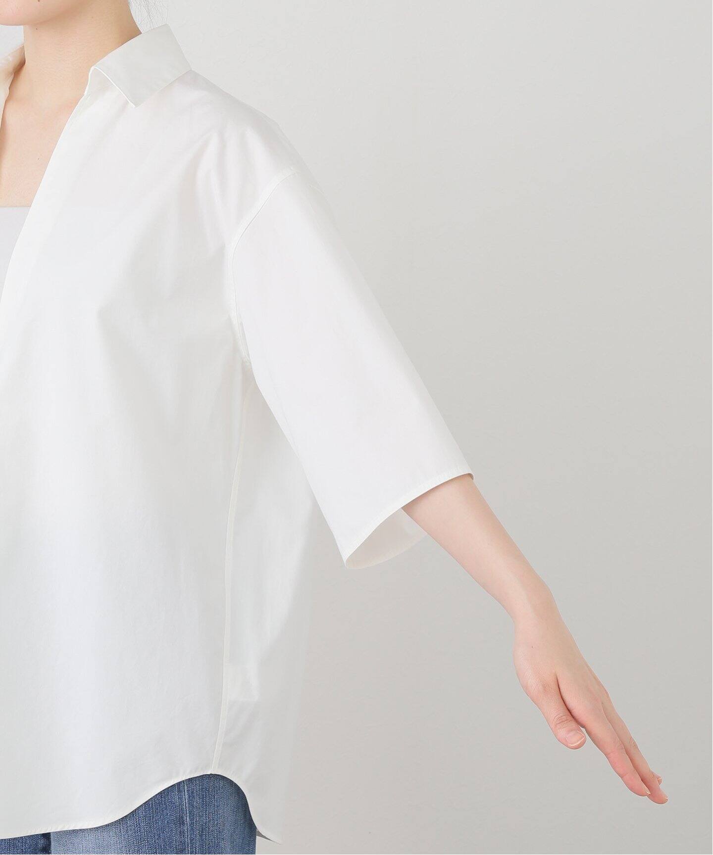 IENA  スキッパーシャツ Maison IENAスキッパーシャツ（シャツ／ブラウス）｜IENA