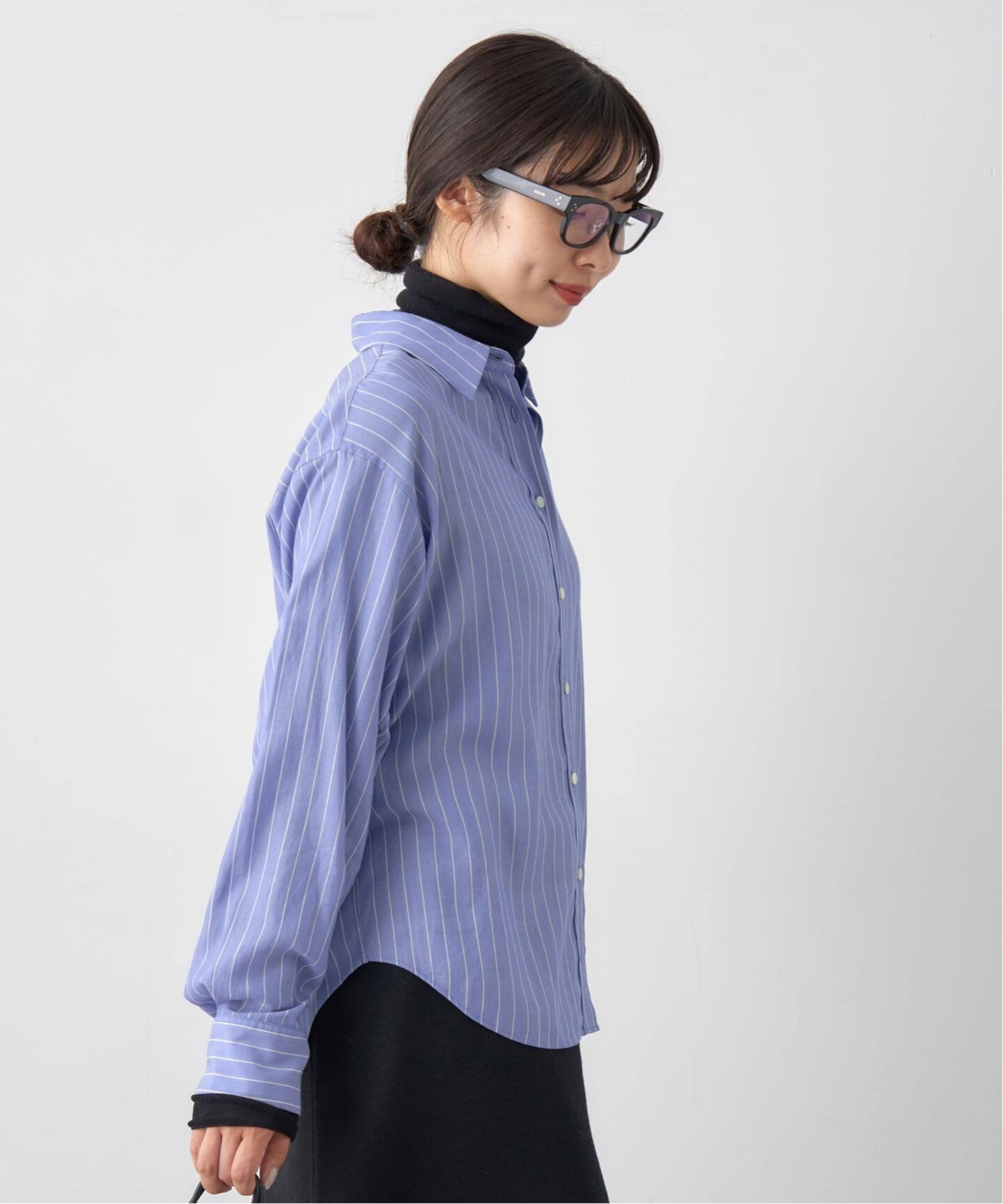 リヨセルストライプレギュラーシャツ（シャツ／ブラウス）｜IENA