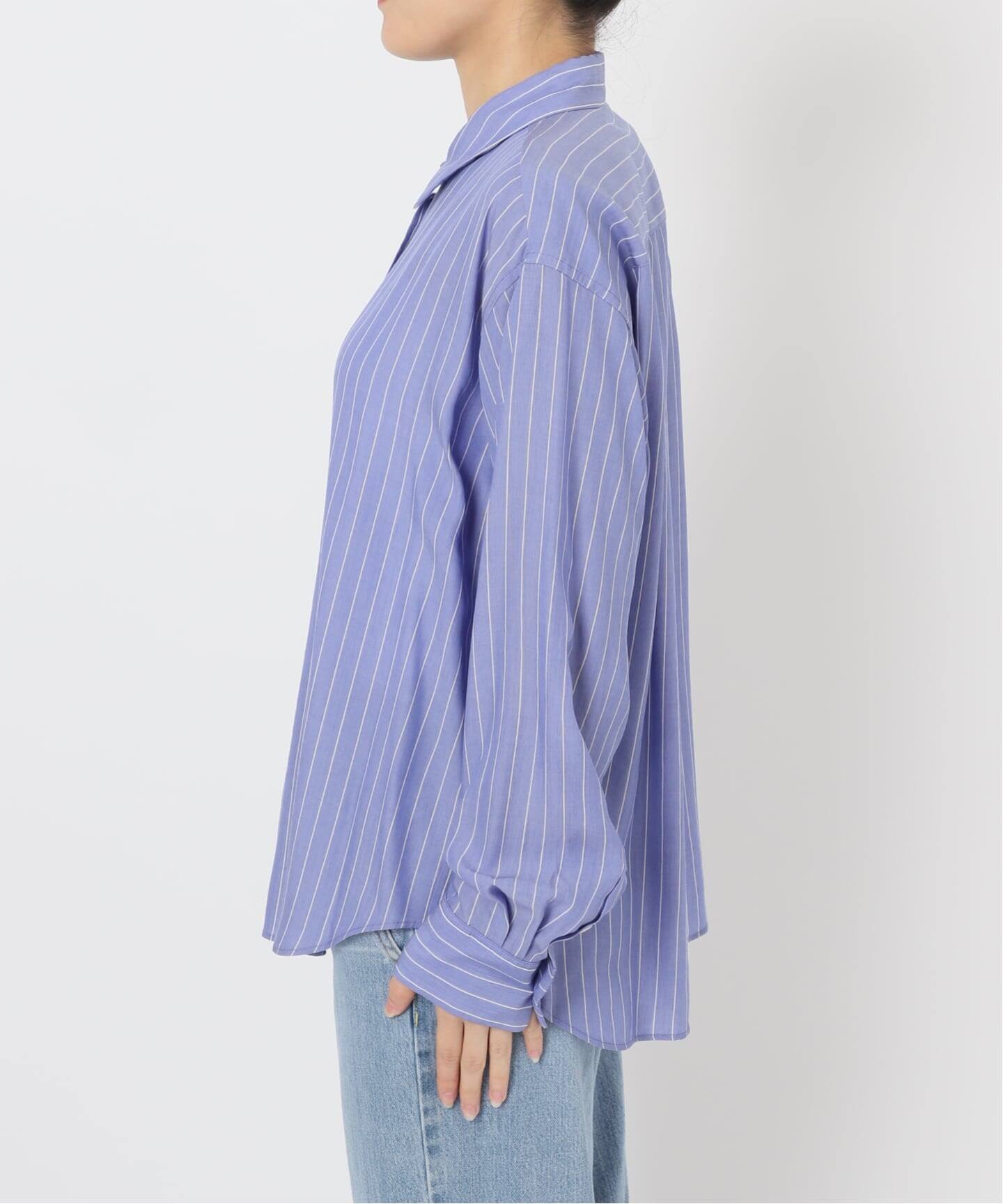 リヨセルストライプレギュラーシャツ（シャツ／ブラウス）｜IENA