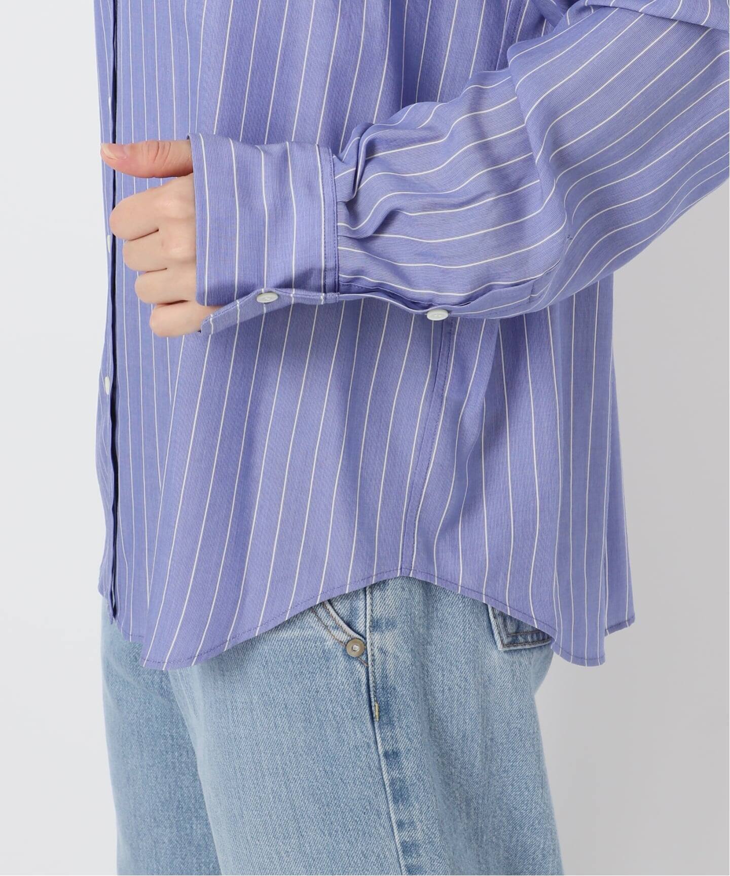 リヨセルストライプレギュラーシャツ（シャツ／ブラウス）｜IENA