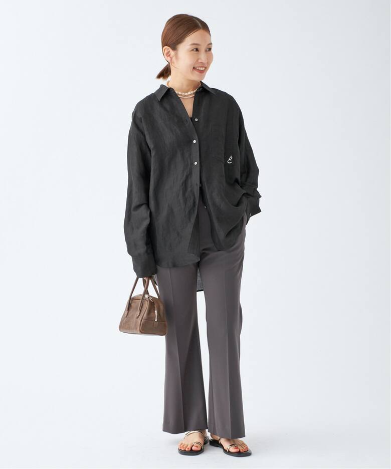 ラミーリヨセルロングシャツ（シャツ／ブラウス）｜IENA（イエナ）の  