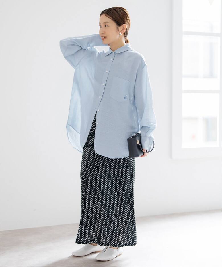 ラミーリヨセルロングシャツ（シャツ／ブラウス）｜IENA（イエナ）の  