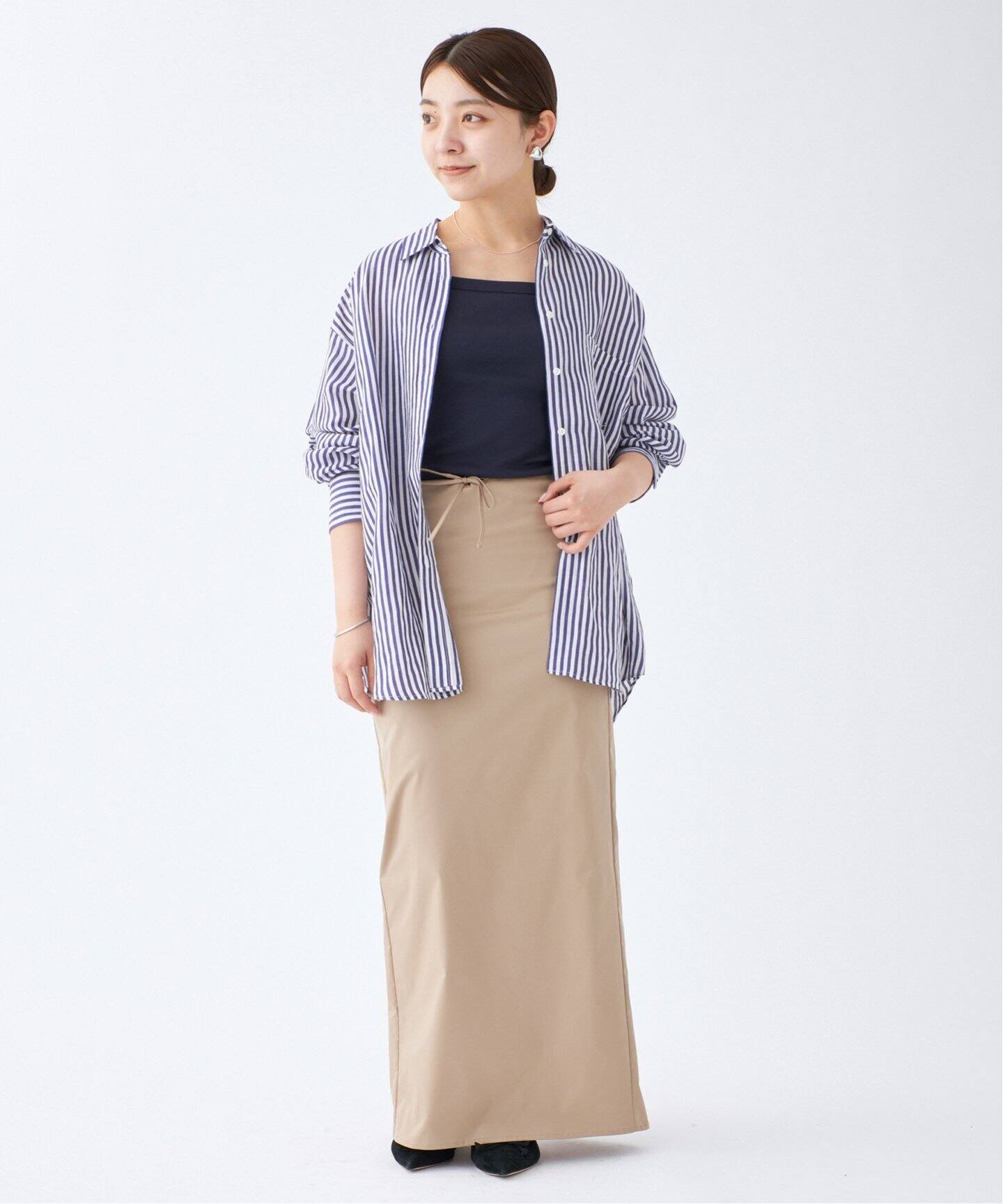 ラミーリヨセルロングシャツ（シャツ／ブラウス）｜IENA（イエナ）の 