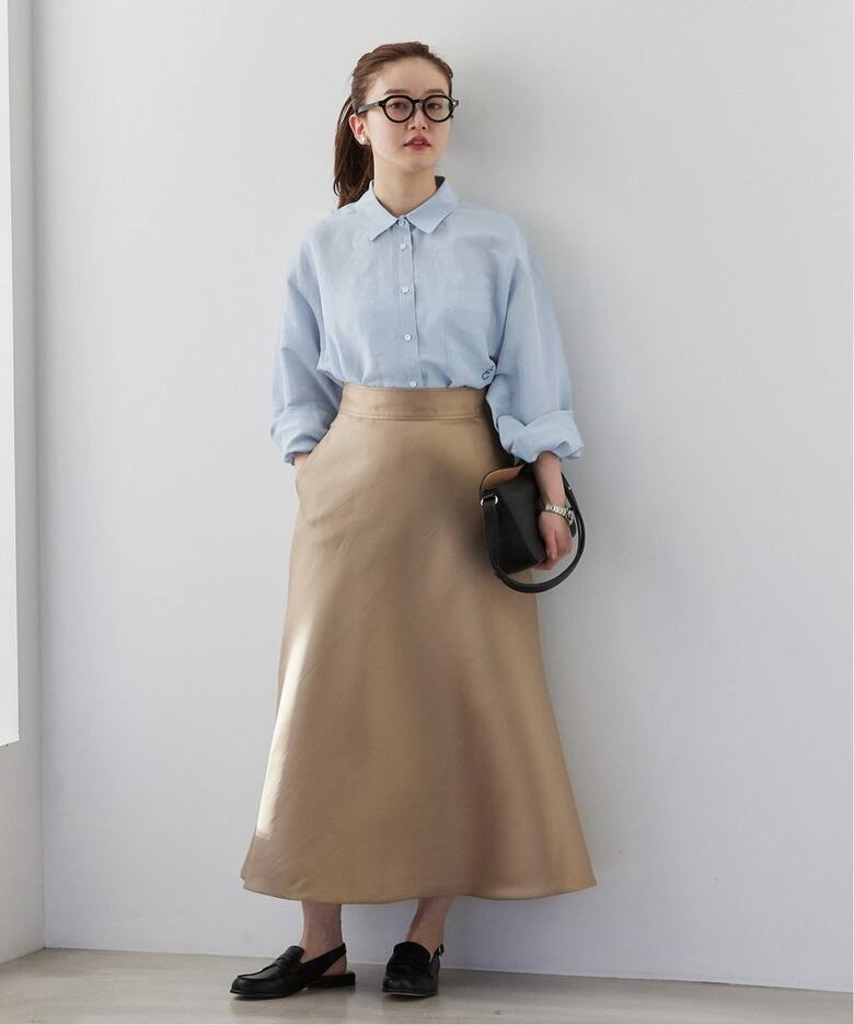 ラミーリヨセルロングシャツ（シャツ／ブラウス）｜IENA（イエナ）の  