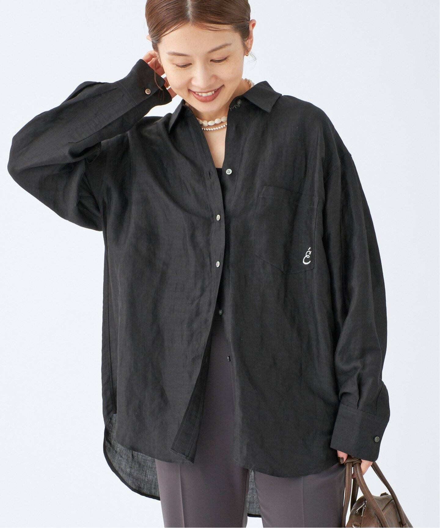 ラミーリヨセルロングシャツ（シャツ／ブラウス）｜IENA（イエナ）の 