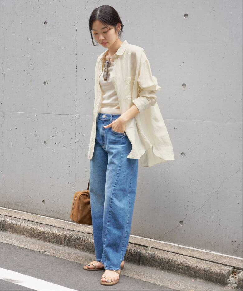 追加》ラミーリヨセルロングシャツ（シャツ／ブラウス）｜IENA（イエナ  