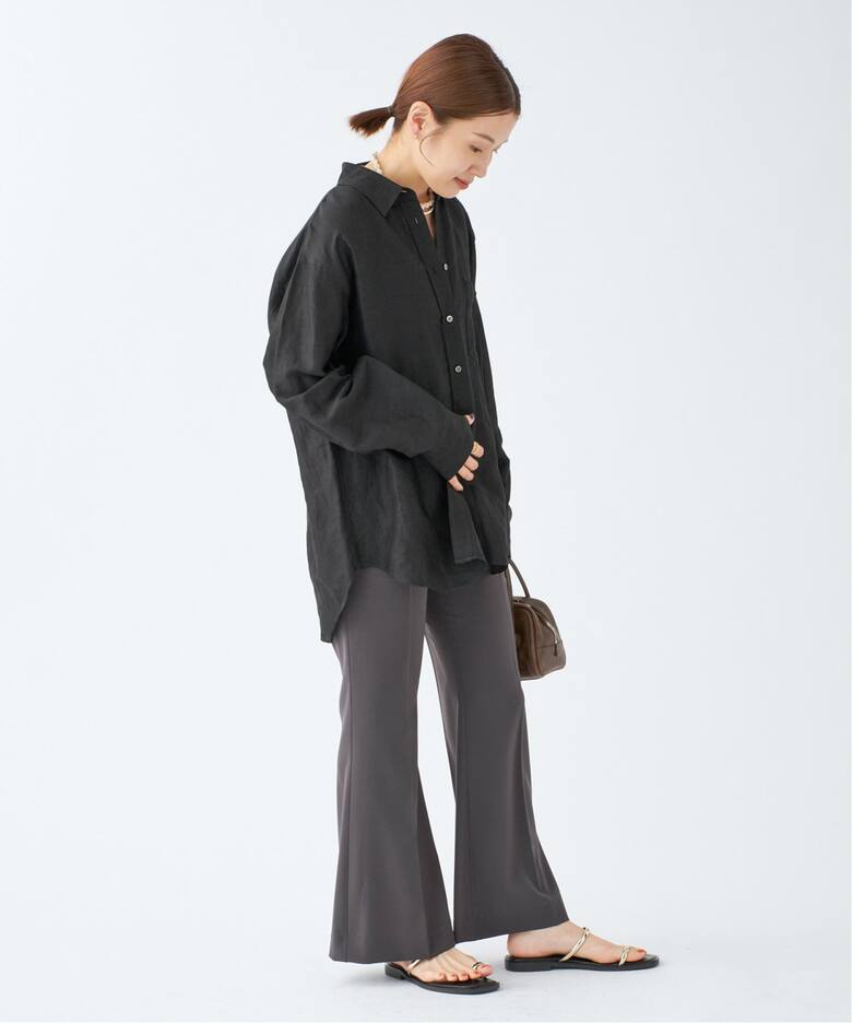 追加》ラミーリヨセルロングシャツ（シャツ／ブラウス）｜IENA（イエナ  