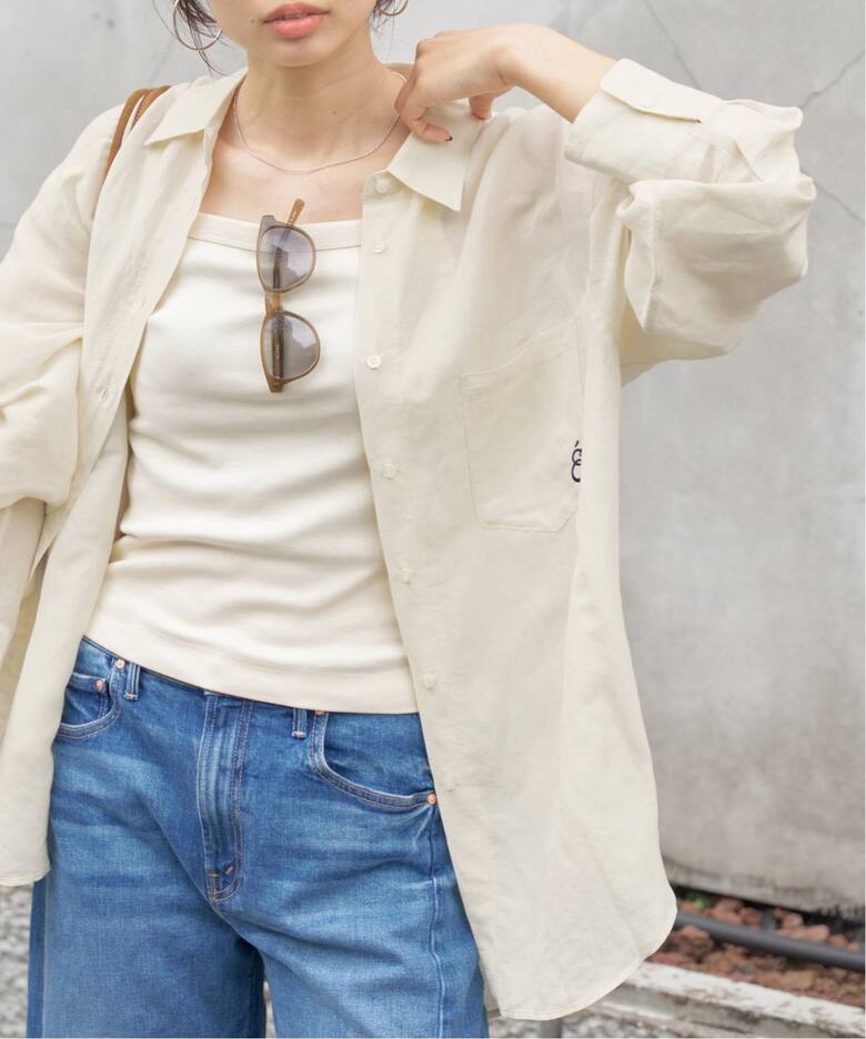 追加》ラミーリヨセルロングシャツ（シャツ／ブラウス）｜IENA（イエナ  