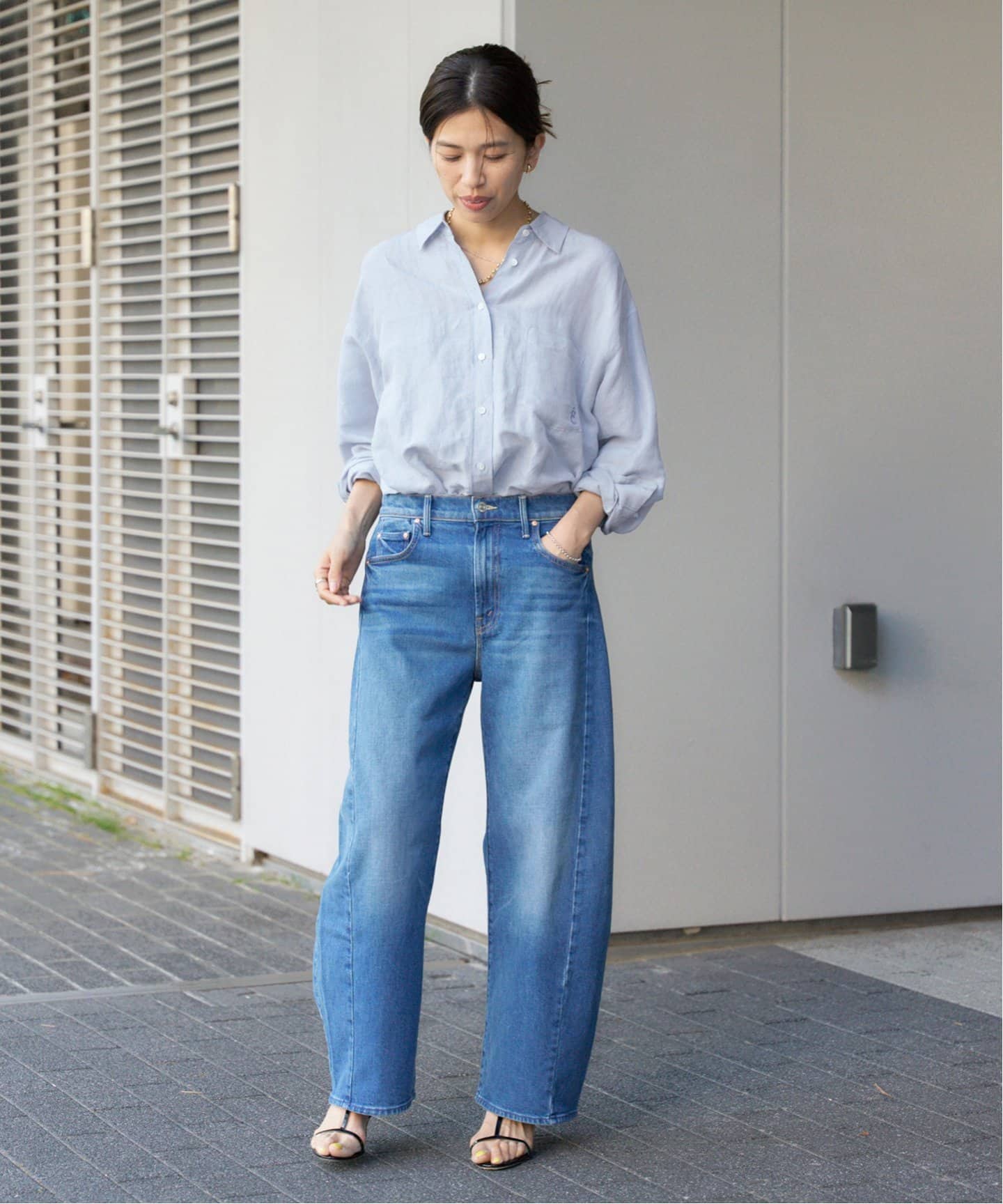 IENA イエナ ラミーリヨセルロングシャツ 36 大人気完売品 追加》ラミーリヨセルロングシャツ（シャツ／ブラウス）｜IENA