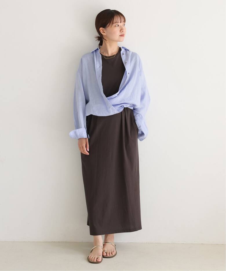 ウォッシャブル リネン2WAY シャツ（シャツ／ブラウス）｜IENA（イエナ  