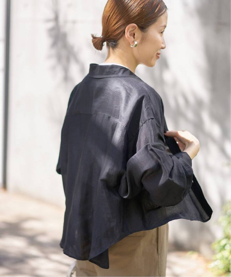 追加》ラミーリヨセルショートシャツ（シャツ／ブラウス）｜IENA  