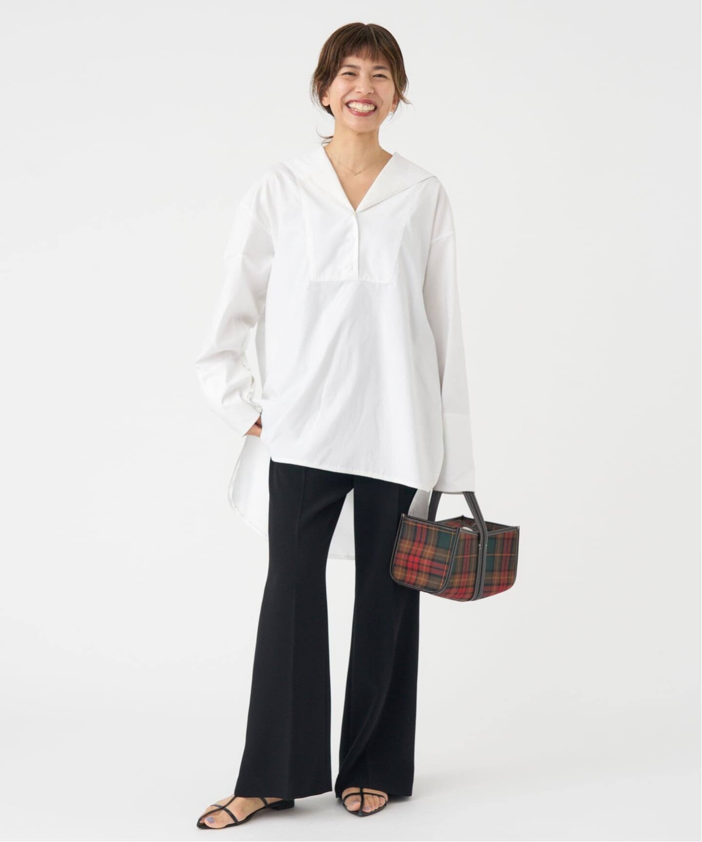 セイラーカラードレスシャツ（シャツ／ブラウス）｜IENA（イエナ）の