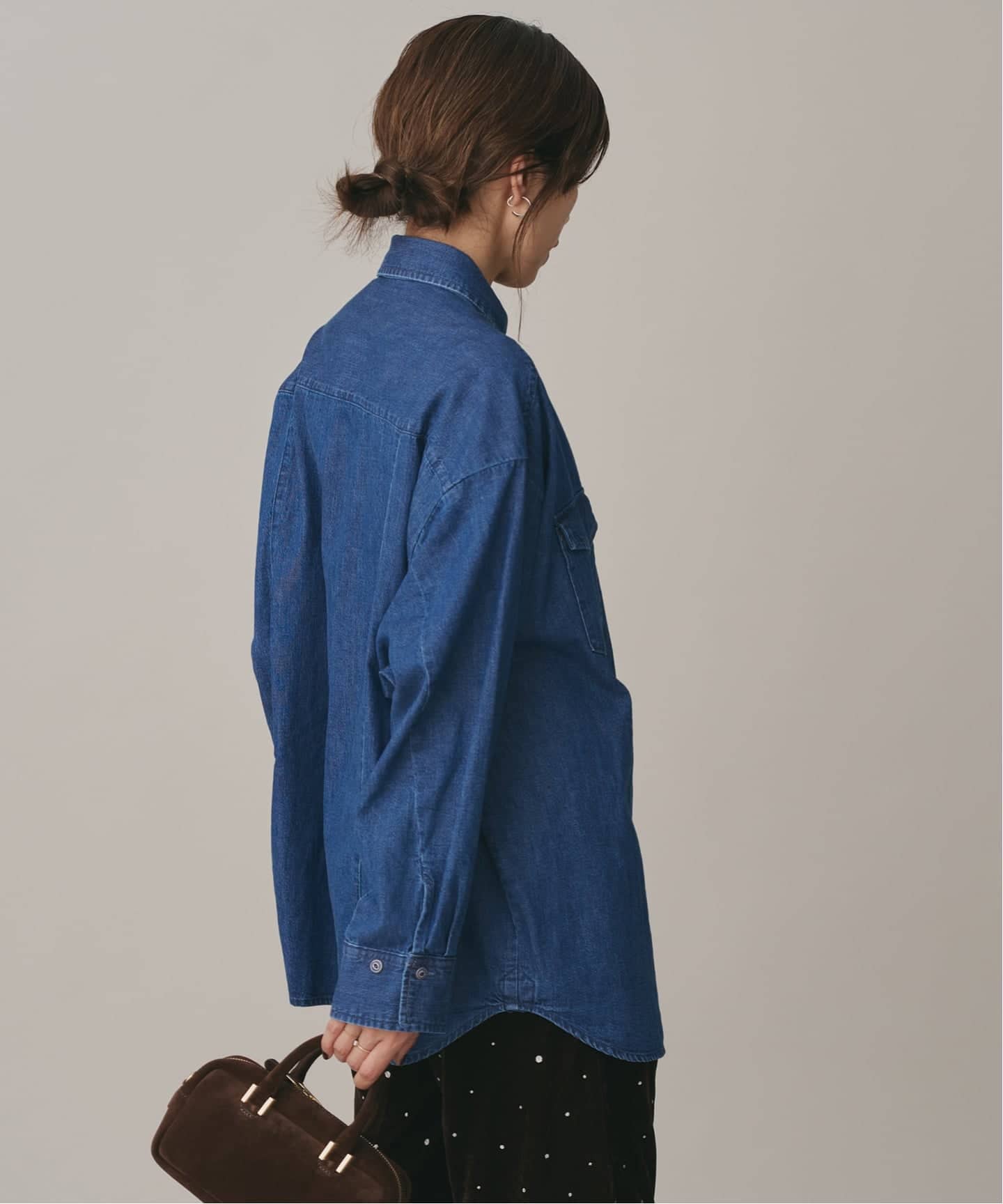 ファインデニムドルマンワーカーズシャツ（シャツ／ブラウス）｜IENA