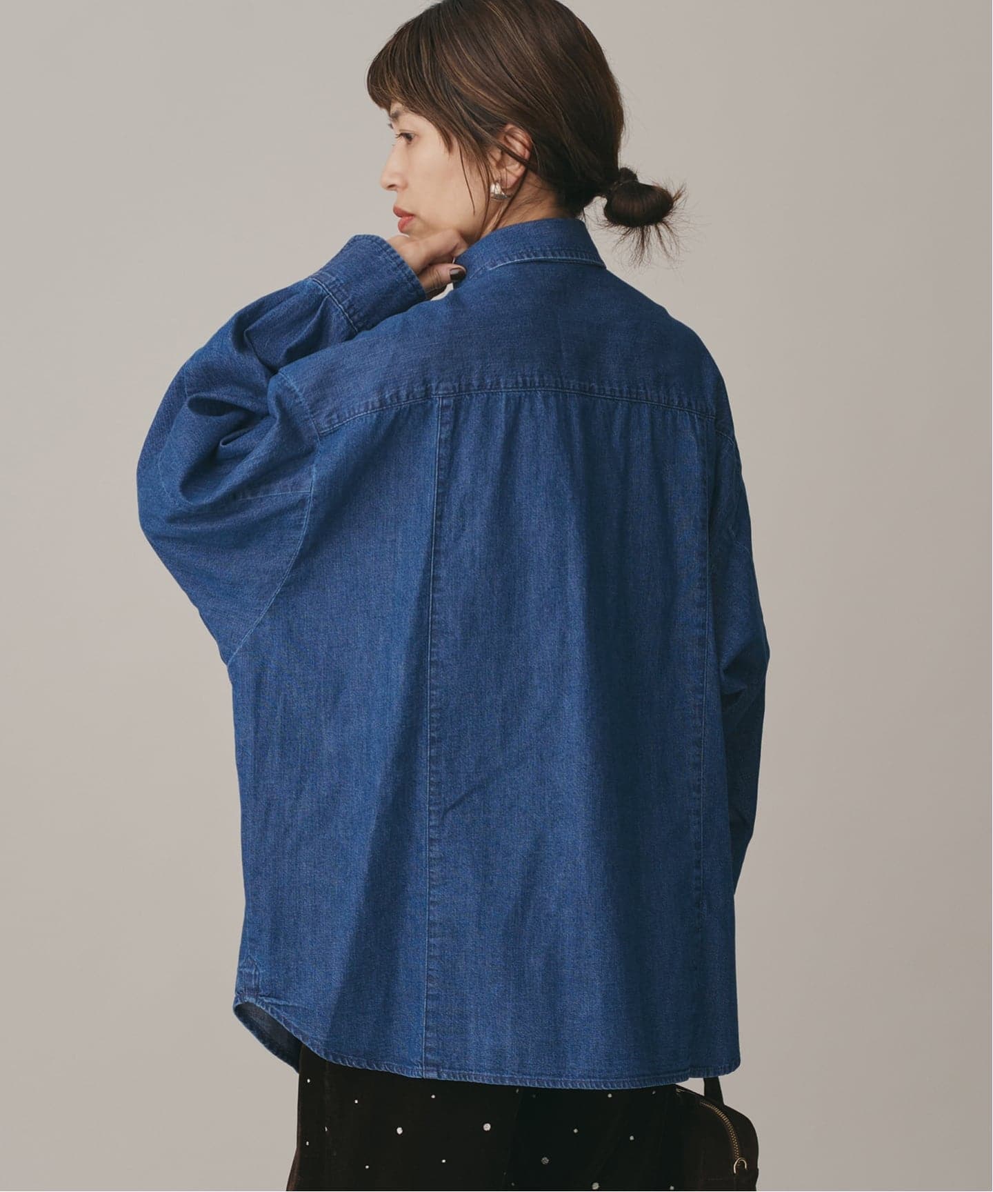 ファインデニムドルマンワーカーズシャツ（シャツ／ブラウス）｜IENA