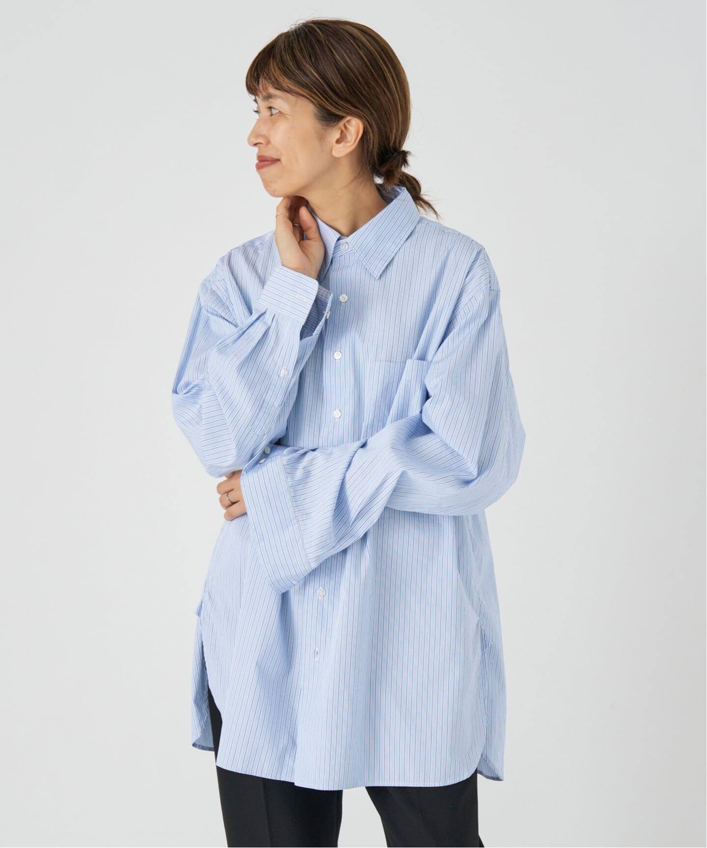 IENA×THOMAS MASON　　　　　　　　　　　　　　ルーズネックシャツ IENA×THOMAS MASON ルーズネックシャツ 【公式通販】
