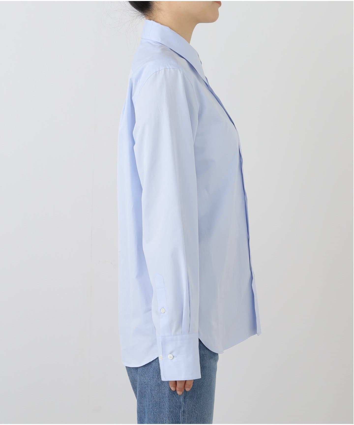 IENA◆25SS/SOMELOS 200/2/ ドレスシャツ長袖シャツ/--/コットン/ブルー IENA(イエナ) / 25SS/SOMELOS 200/2/ ドレスシャツ長袖シャツ