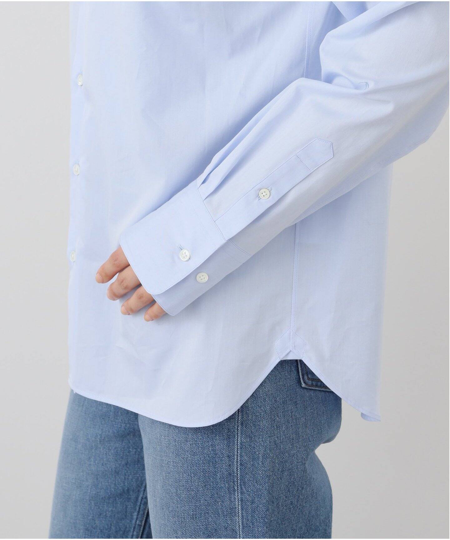 IENA◆25SS/SOMELOS 200/2/ ドレスシャツ長袖シャツ/--/コットン/ブルー SOMELOS 200/2 ドレスシャツ | イエナ(IENA) | マルイウェブチャネル