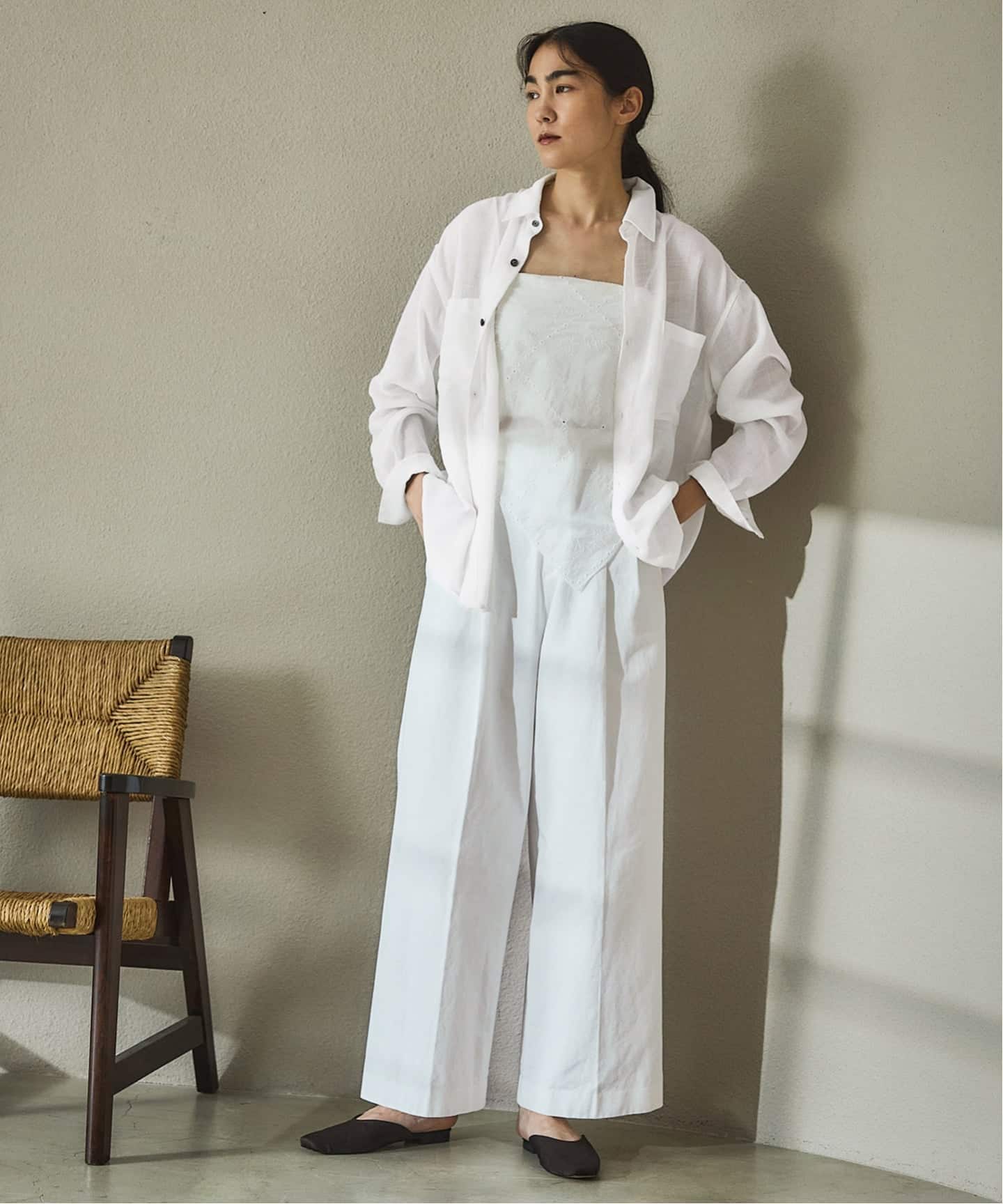 シアーメッシュ シャツ（シャツ／ブラウス）｜IENA（イエナ）の通販